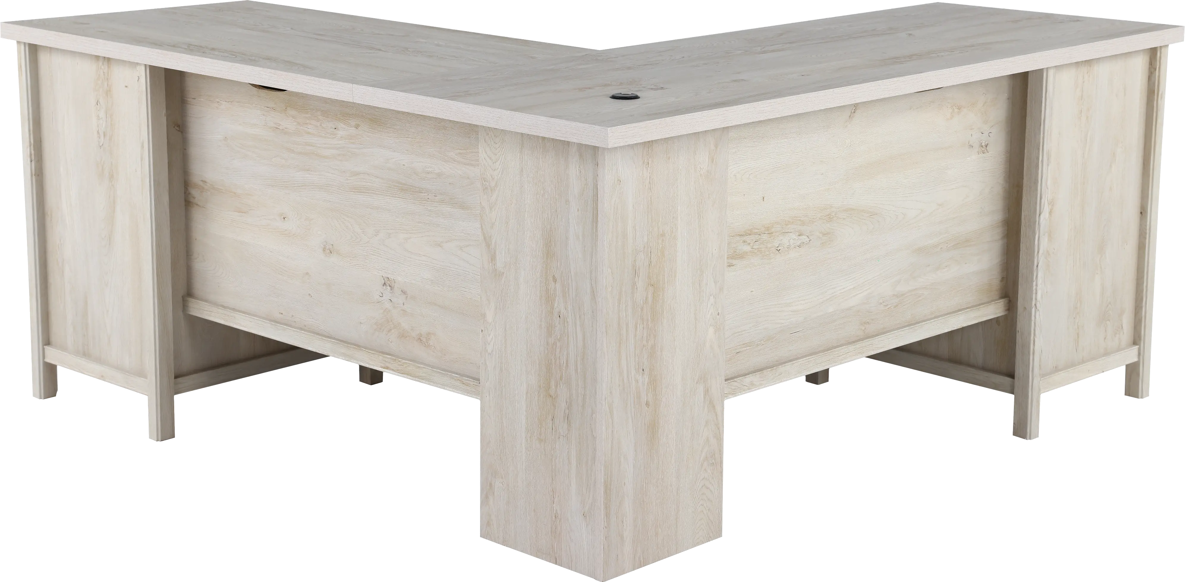 Costa Chestnut Beige L-Shaped Desk-5