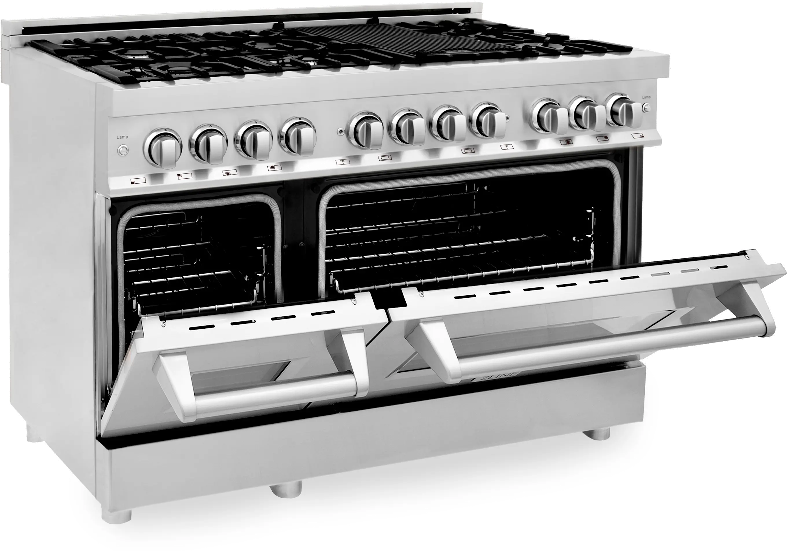RA48 ZLINE 6 cu ft Dual Fuel Range with Double Oven - 48 W Stainless Steel-5