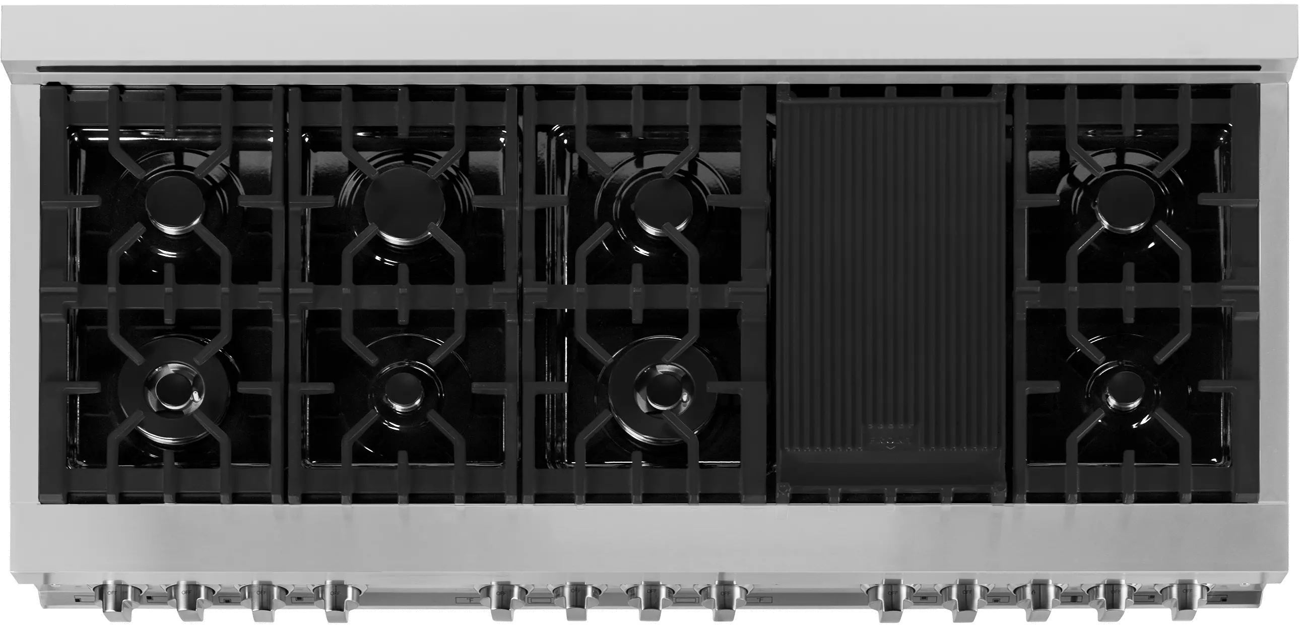 RA60 ZLINE 7.4 cu ft Dual Fuel Double Oven Range - 60 W Stainless Steel-5