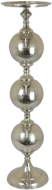 36.5  Silver Candleholder