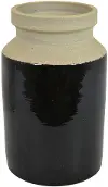 10.25 Inch Black Vase