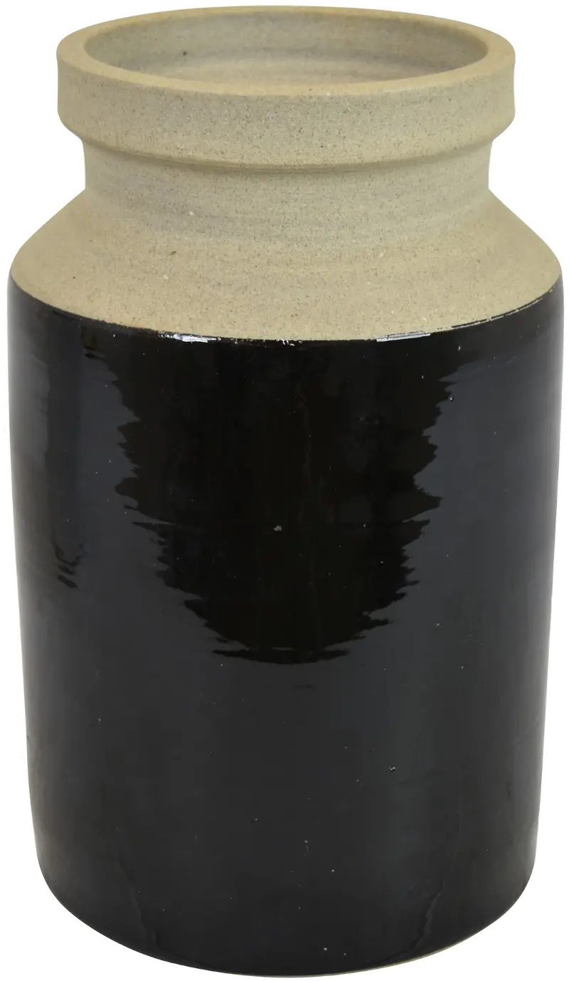 10.25 Inch Black Vase