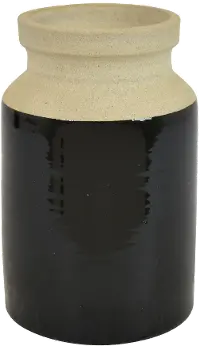 8 Inch Black Vase