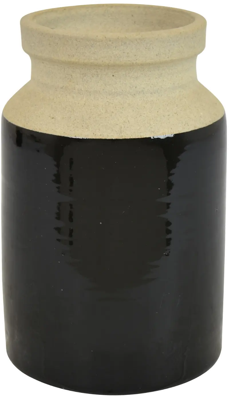8 Inch Black Vase