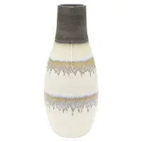 11  Tan and Brown Vase