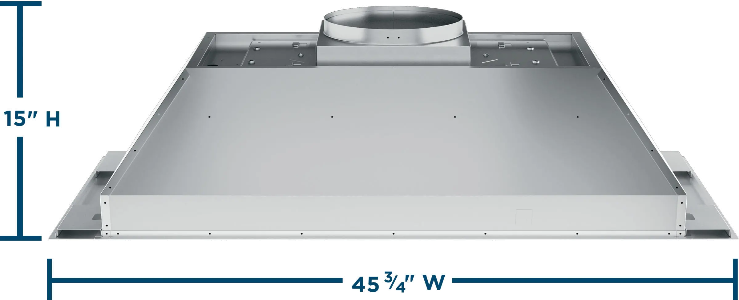 UVC9480SLSS GE 48 Inch Custom Hood Insert - Stainless Steel-6