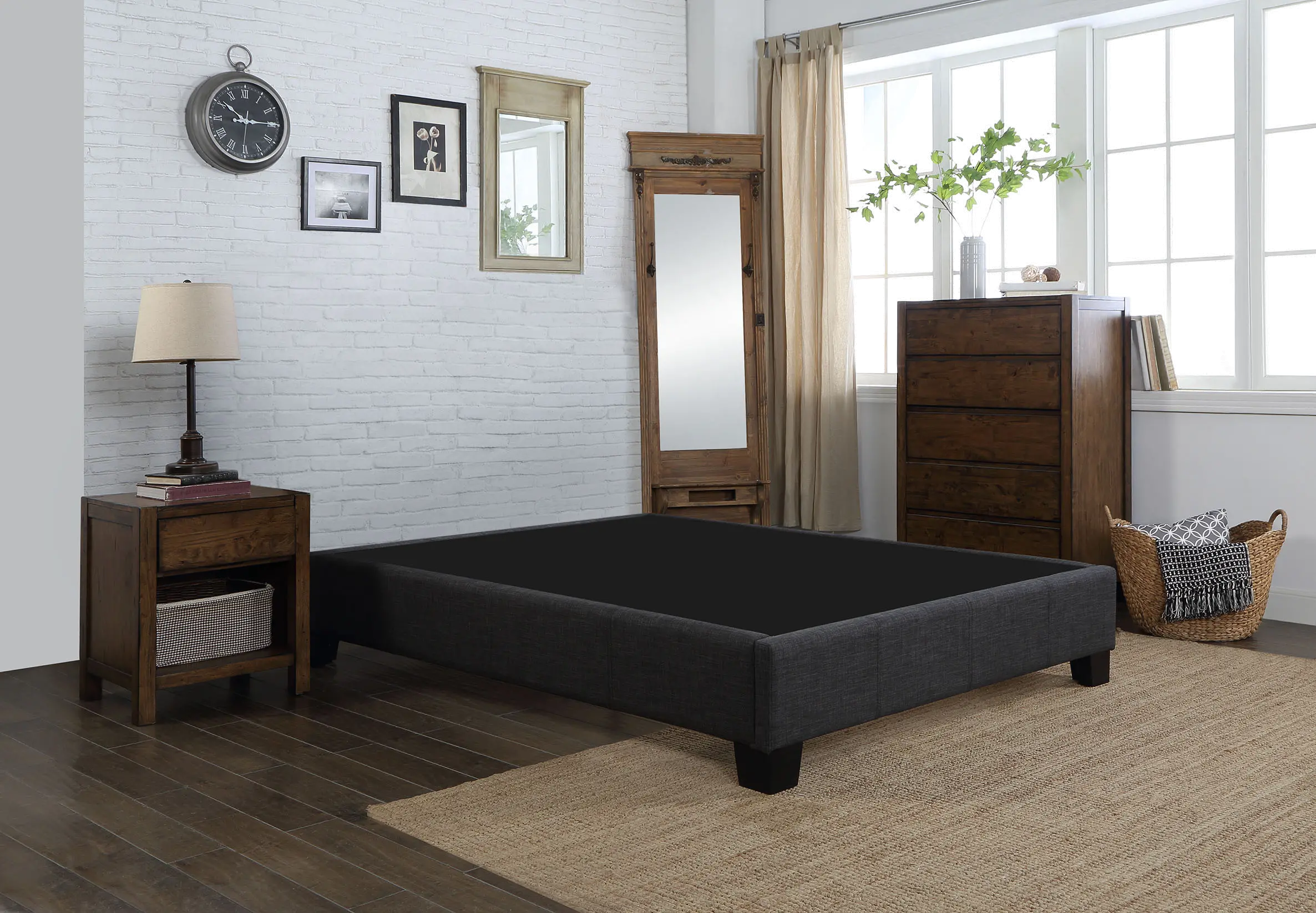 Ace Base Queen Size Box Spring and Bed Frame-2