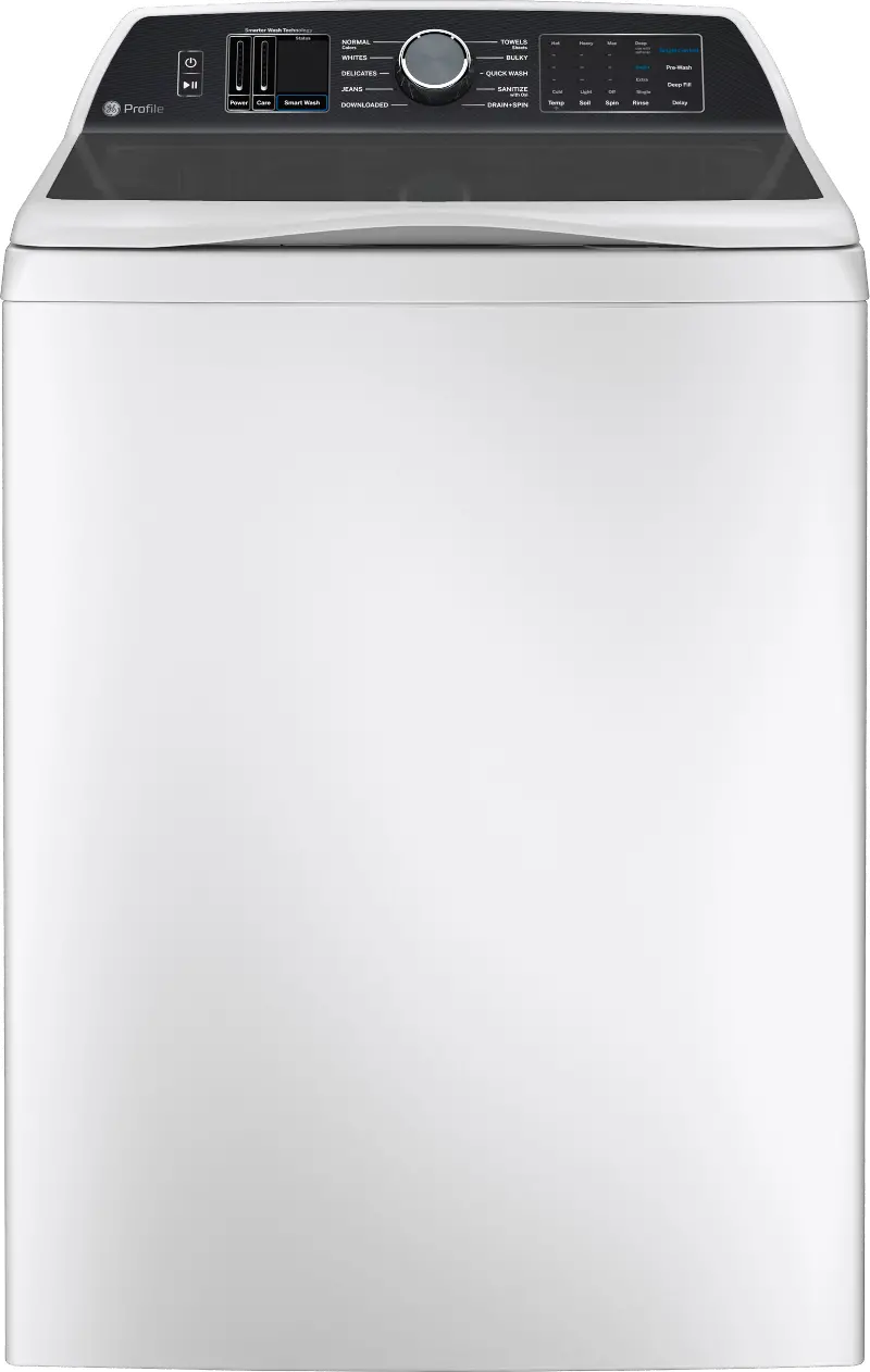 GE Profile 5.3 cu ft Top Load Washer with Agitator- White PT705BSTW