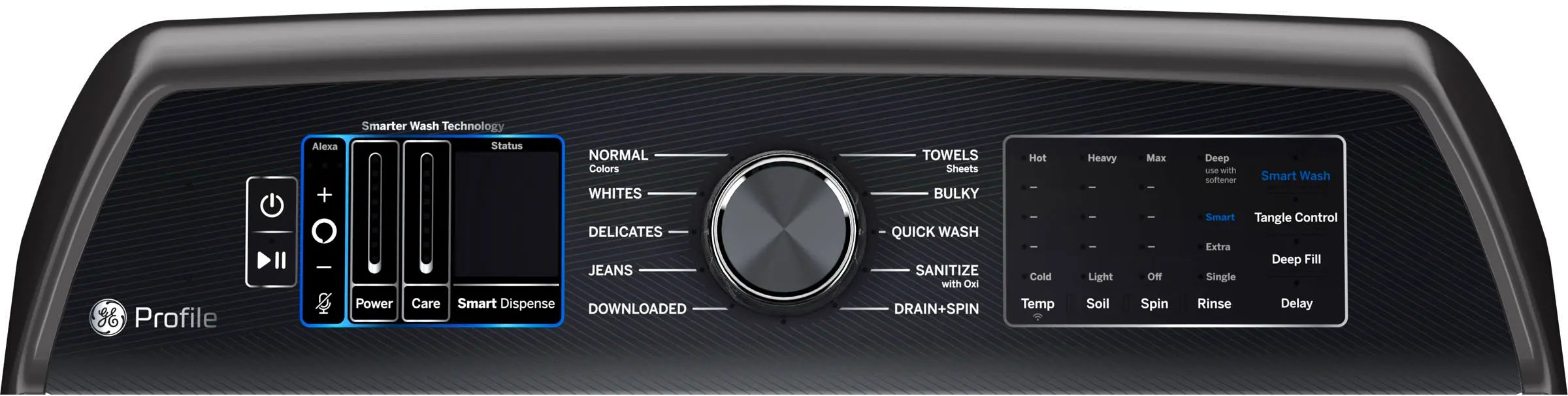 PTW905BPTDG GE Profile 5.3 cu ft Top Load Washer - Diamond Gray PT905BPT-2