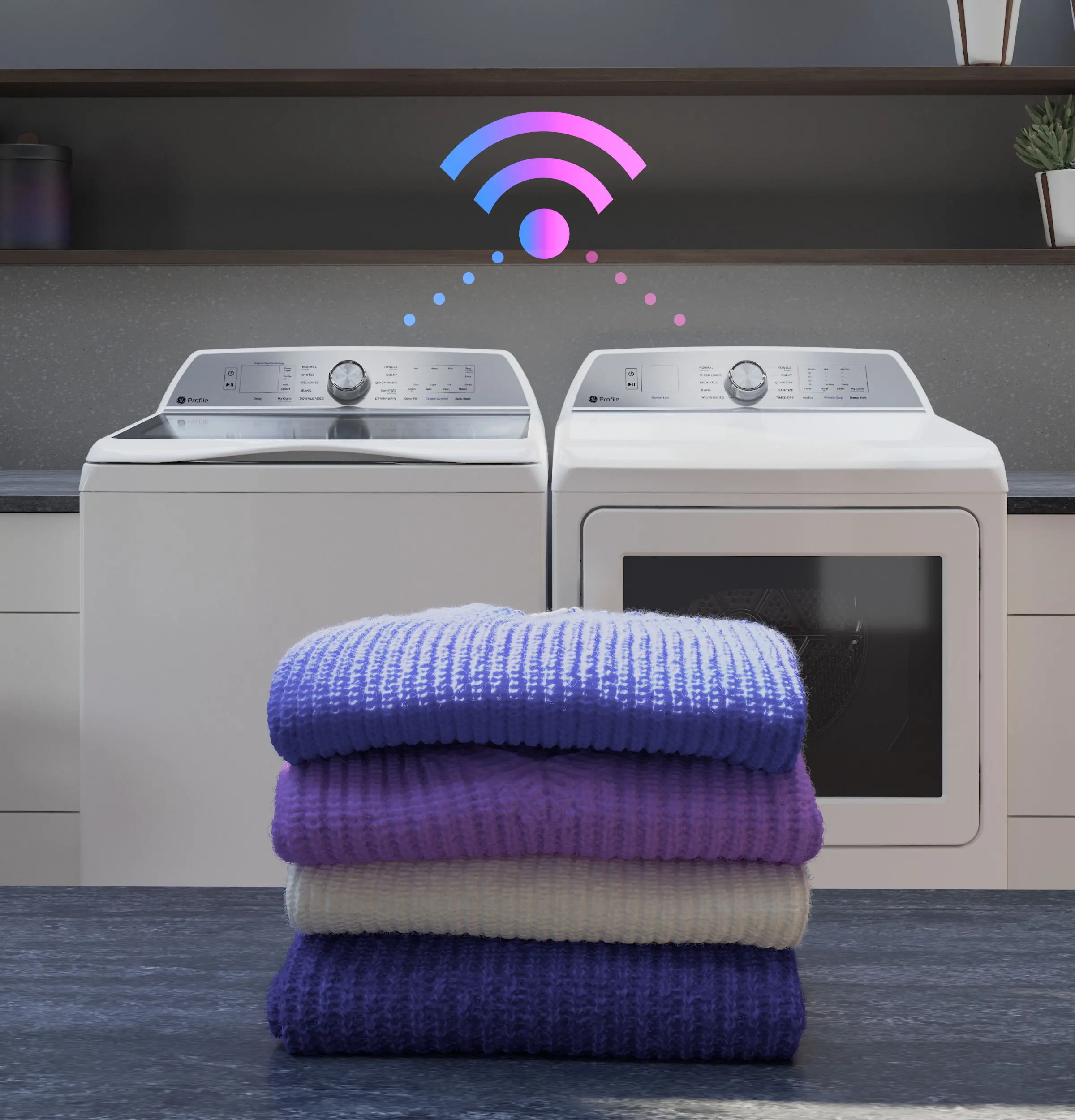 PTD70EBPTDG GE Profile 7.4 cu ft Electric Dryer - Diamond Gray PT70BPT-5