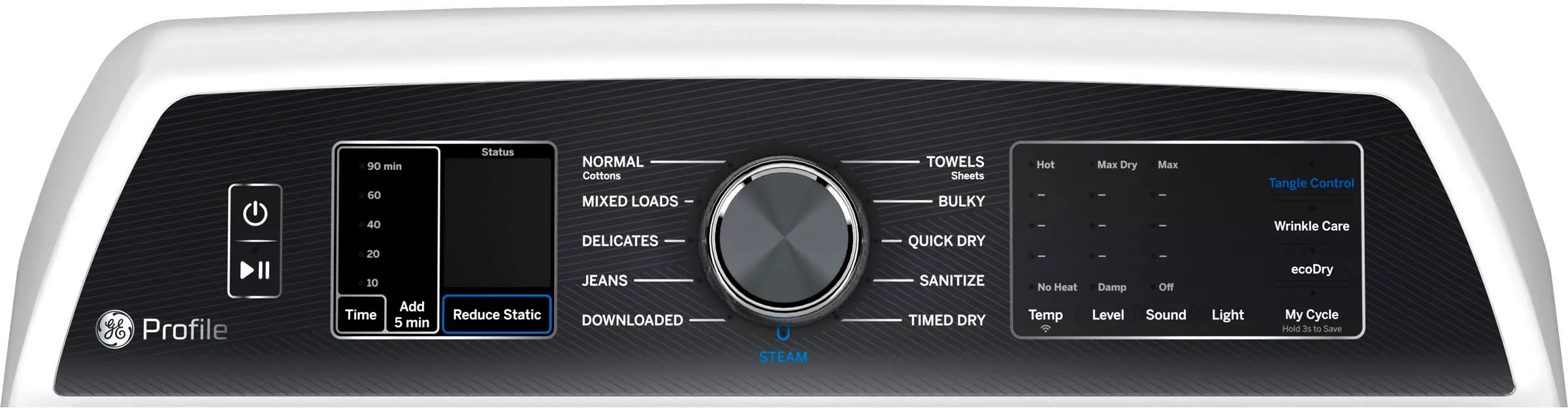 PTD70GBSTWS GE Profile 7.4 cu ft Gas Dryer - White-4