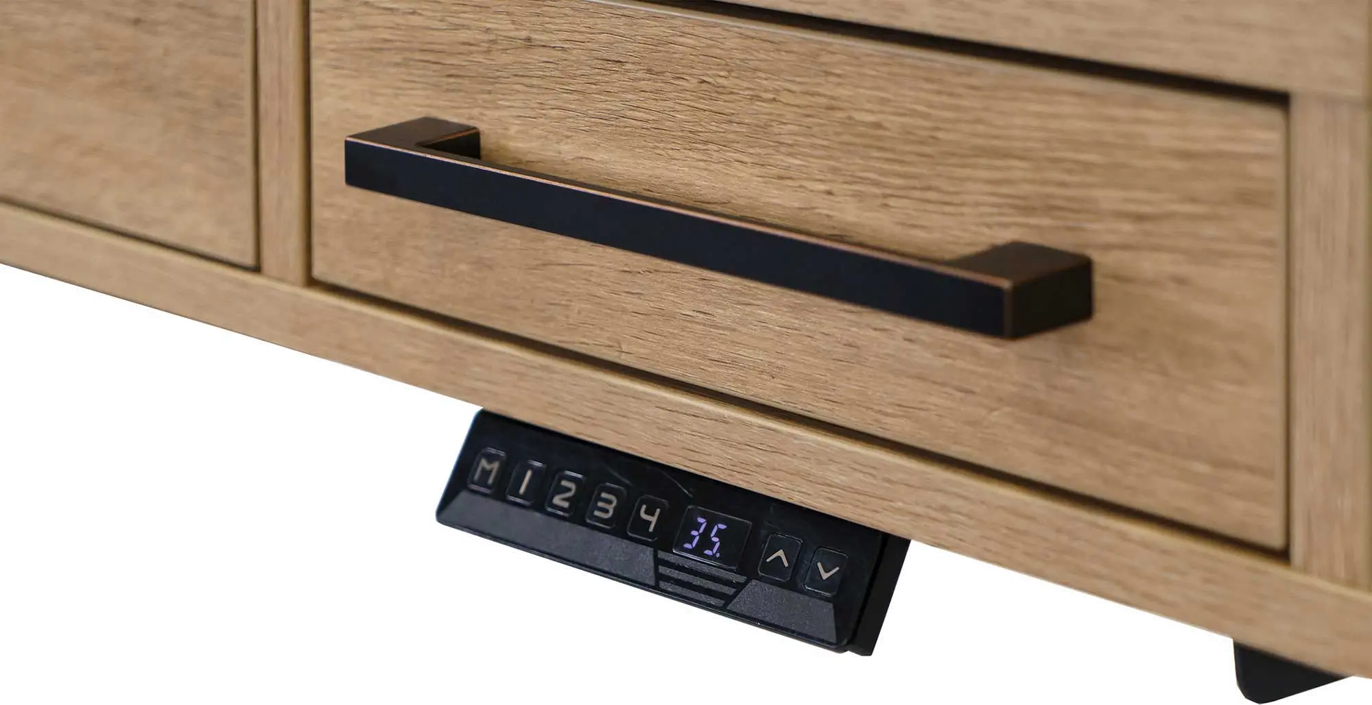 Mason Natural and Black Adjustable Desk-5
