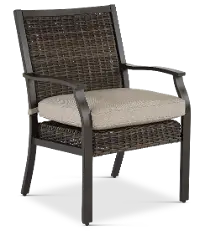AFX07600P06/ARMCHR Trenton Brown Patio Dining Chair