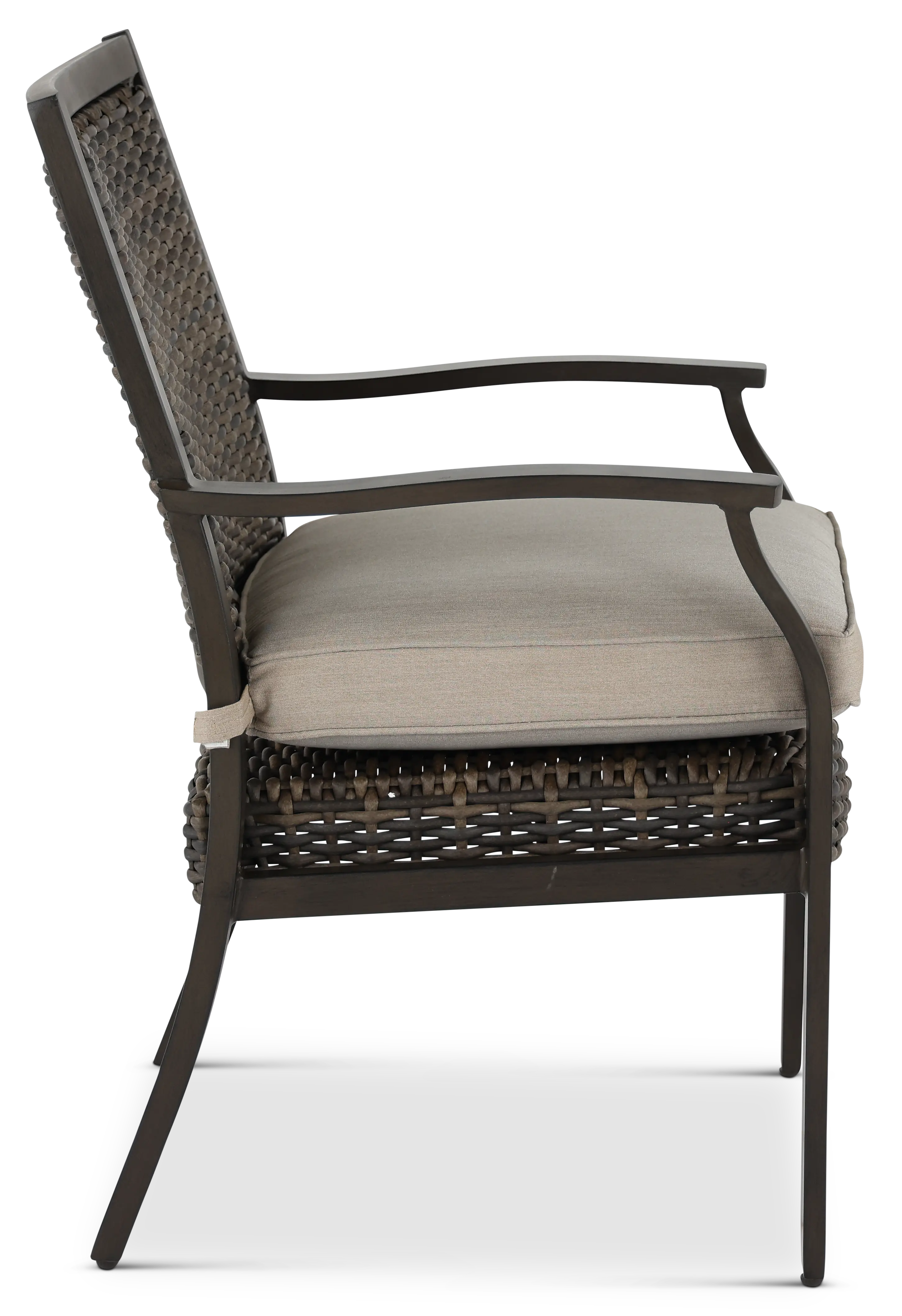 AFX07600P06/ARMCHR Trenton Brown Patio Dining Chair-4