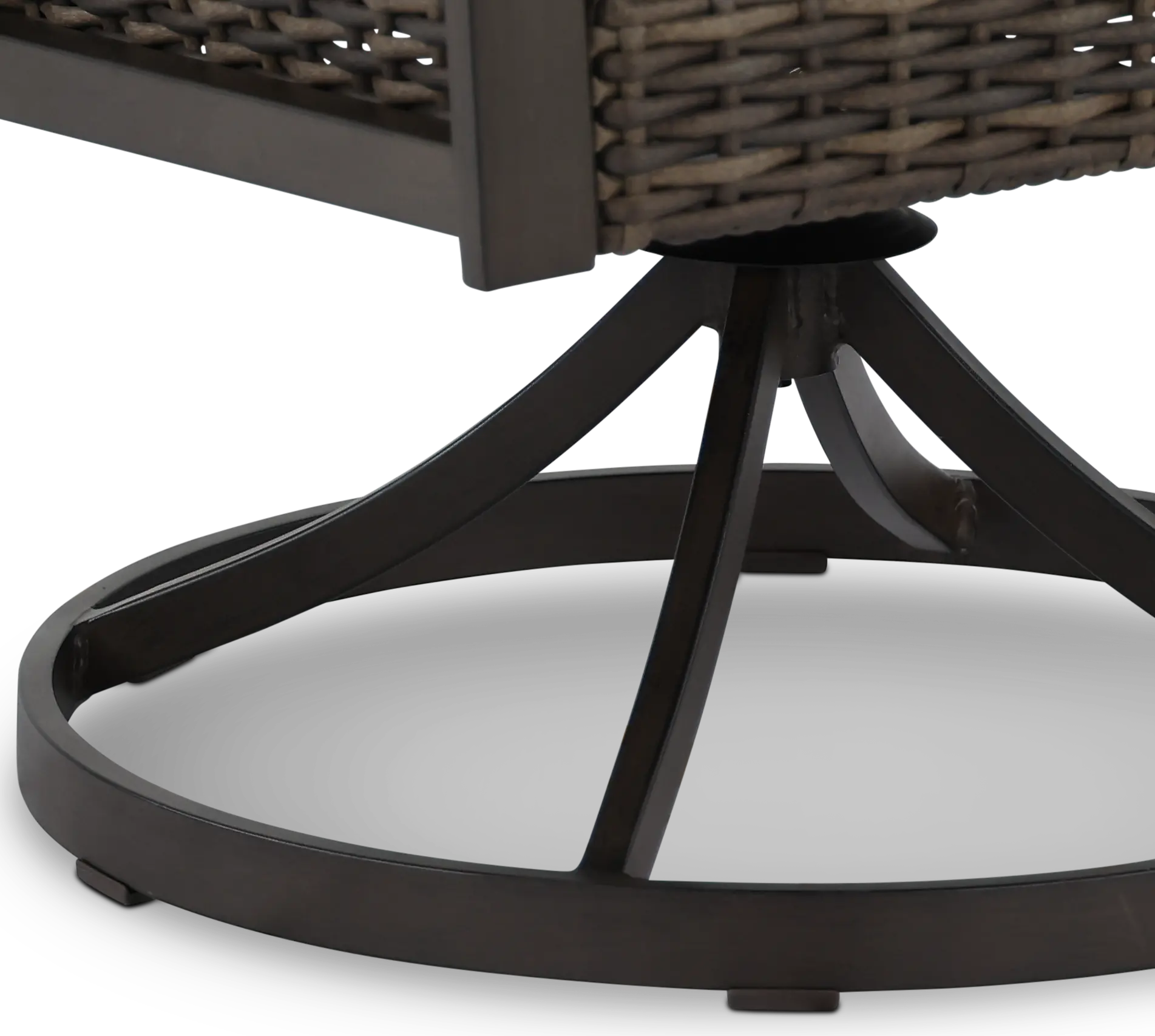 AFX07601P06/SWVLCHR Trenton Brown Swivel Rocker Patio Dining Chair-6