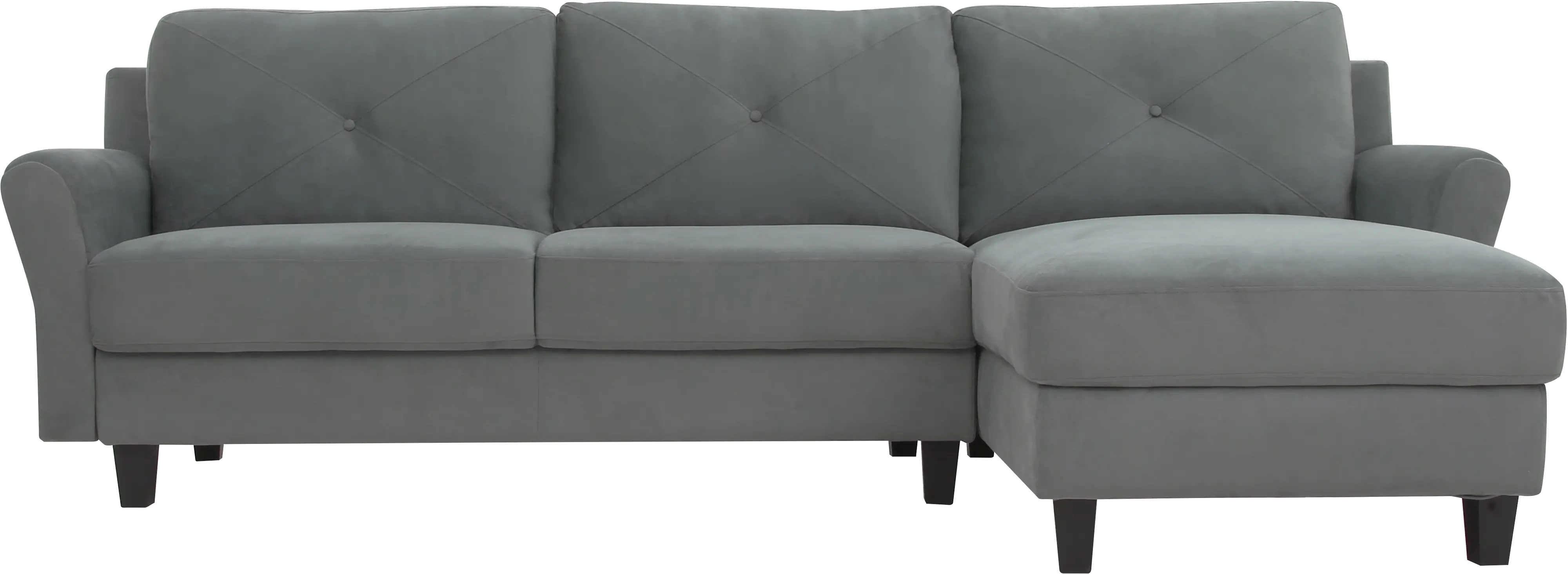 HRF-SECT-DGRA Zayn Dark Gray Sectional Sofa-3