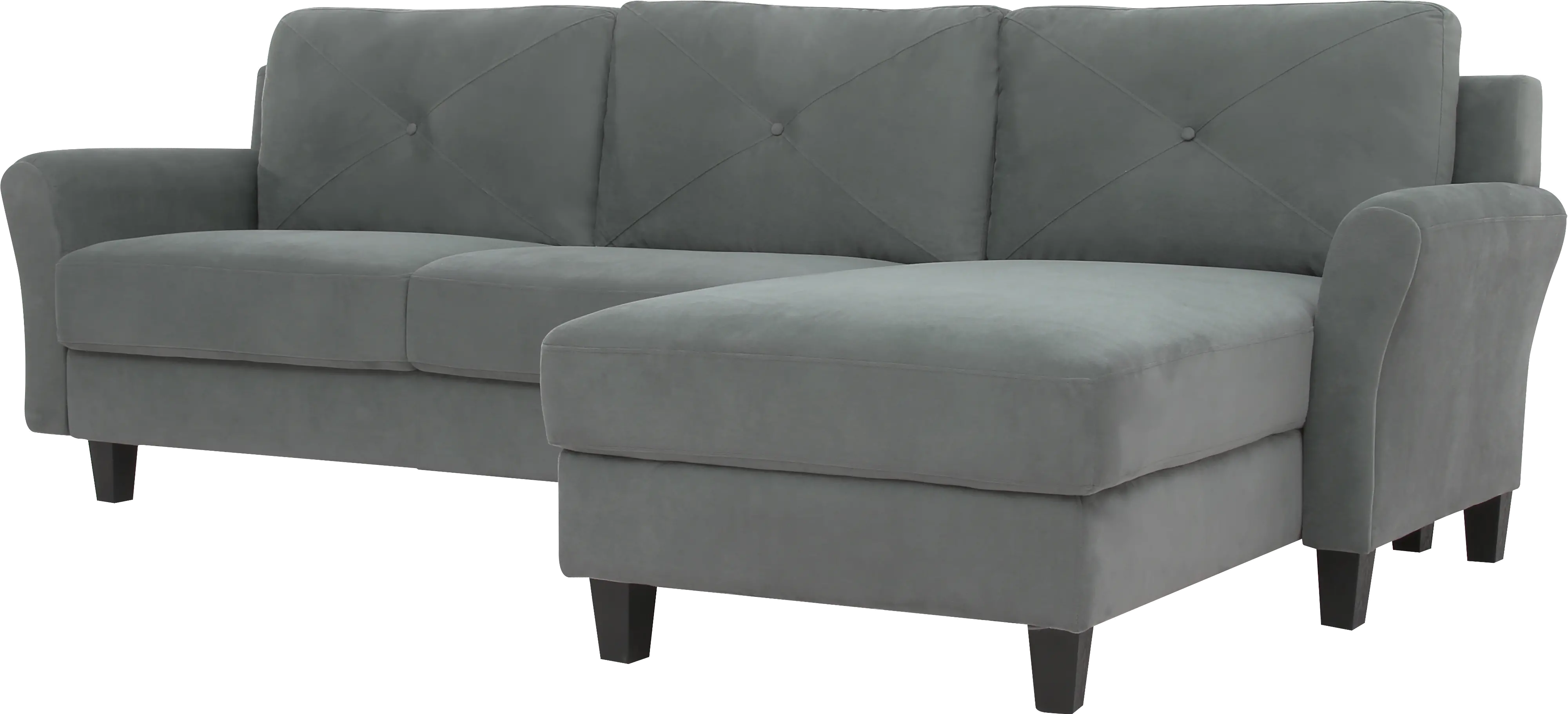 HRF-SECT-DGRA Zayn Dark Gray Sectional Sofa-4