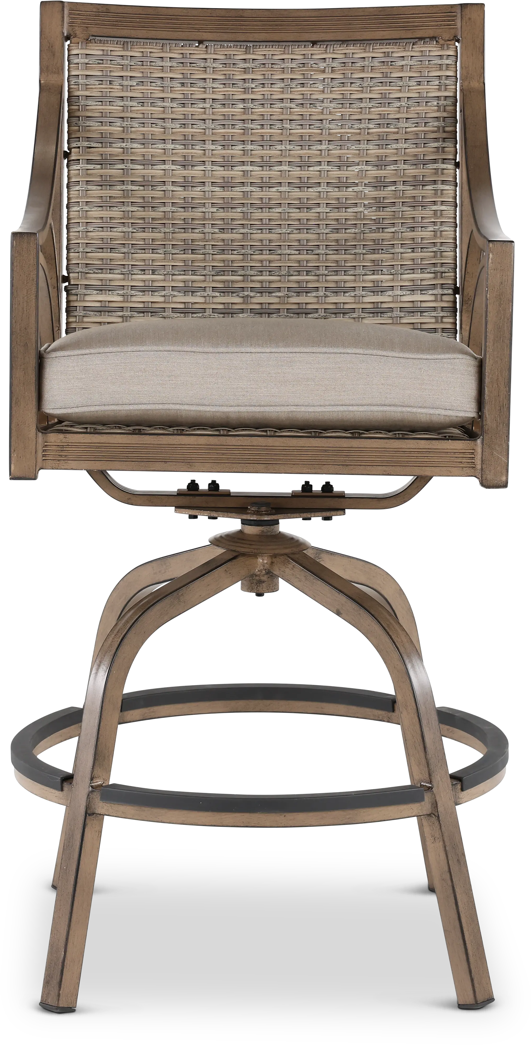 AFE09011P04/SWVLSTLL Potomac Brown Patio Swivel Chair-1