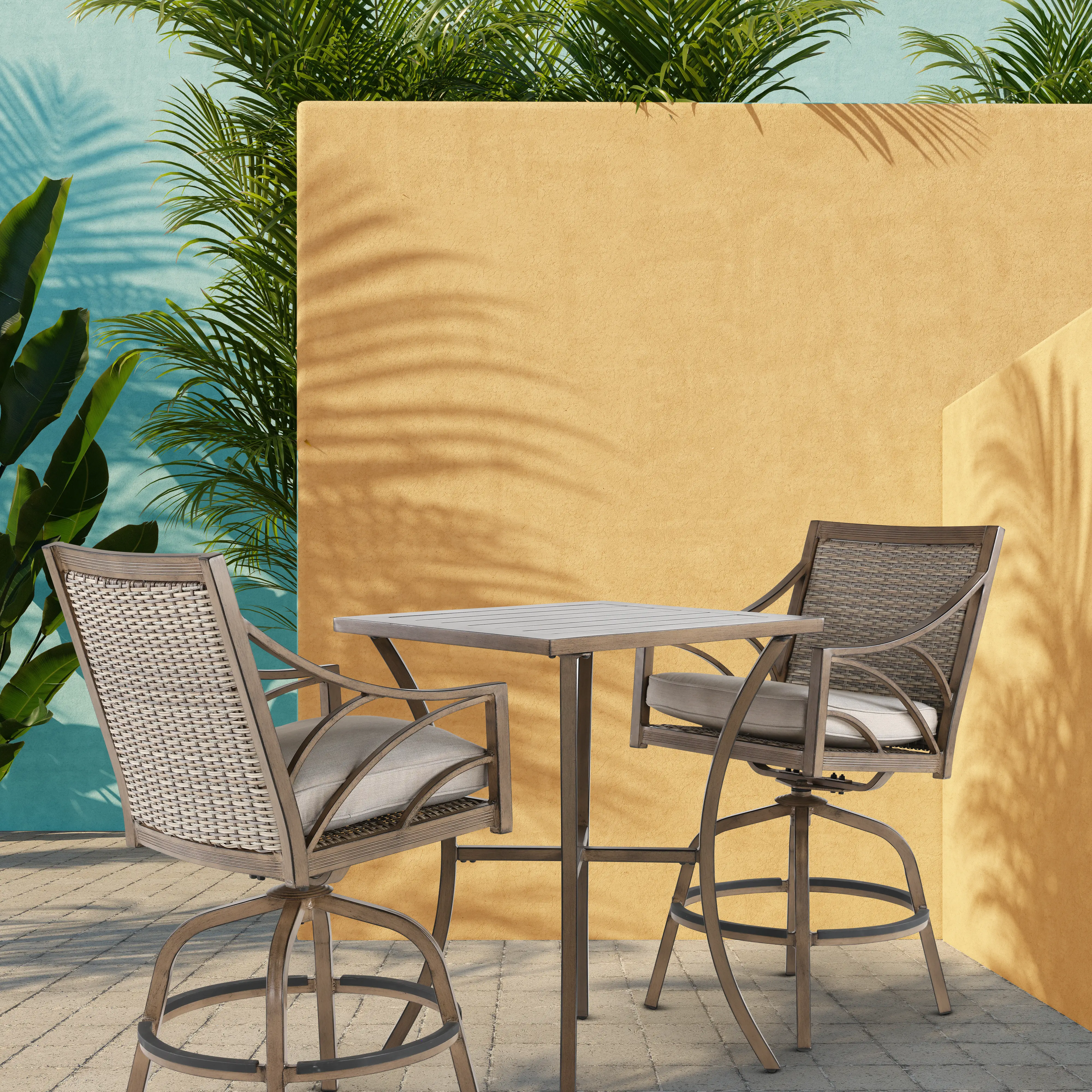 AFE09011P04/SWVLSTLL Potomac Brown Patio Swivel Chair-10