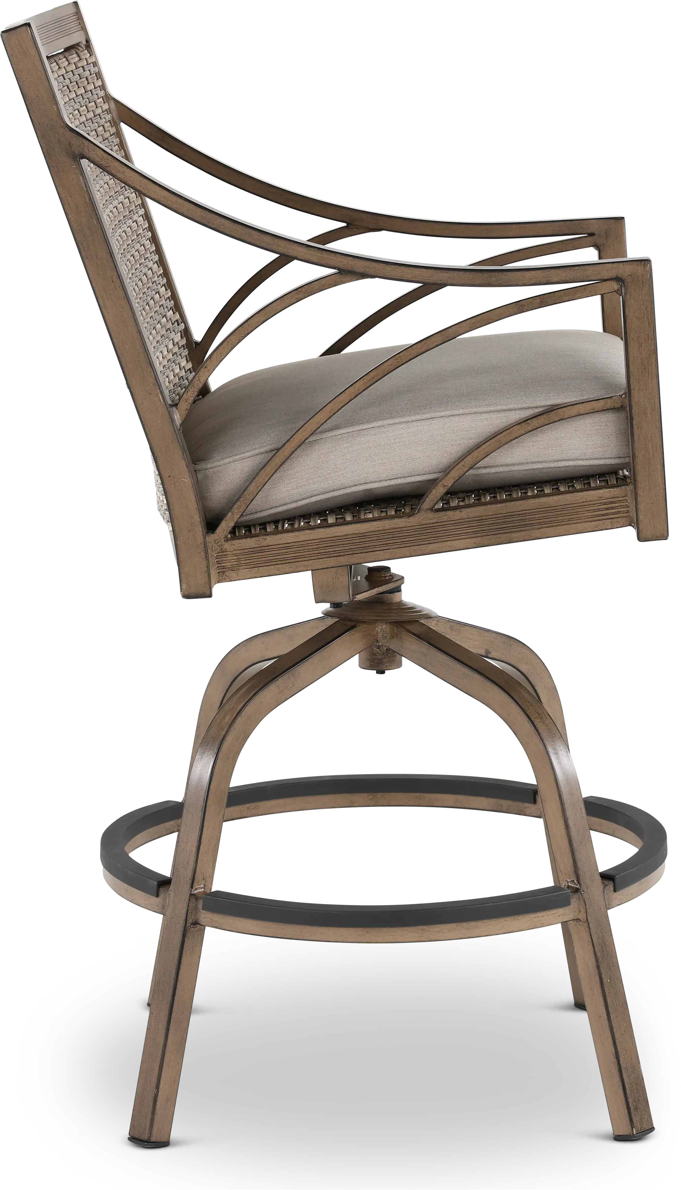 AFE09011P04/SWVLSTLL Potomac Brown Patio Swivel Chair-6