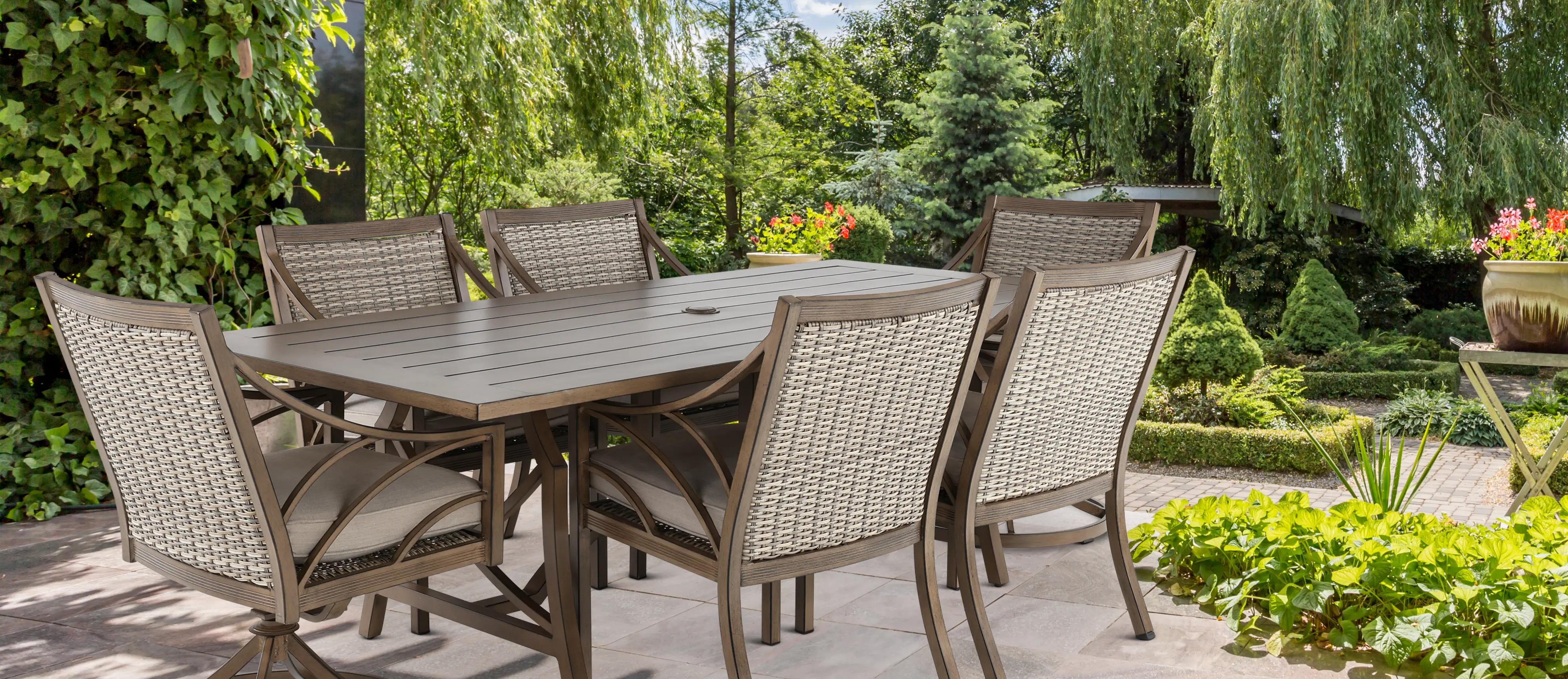 ALV34012P04/42X84TBL Potomac Brown Patio Dining Table-8