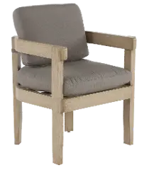 ABY00500P01/CHR Sonata Natural and Gray Patio Dining Chair