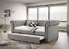 Ellie Dove Gray Twin Daybed with Trundle