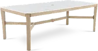 ALY11817P01/TBL84X42 Sonata White Patio Dining Table