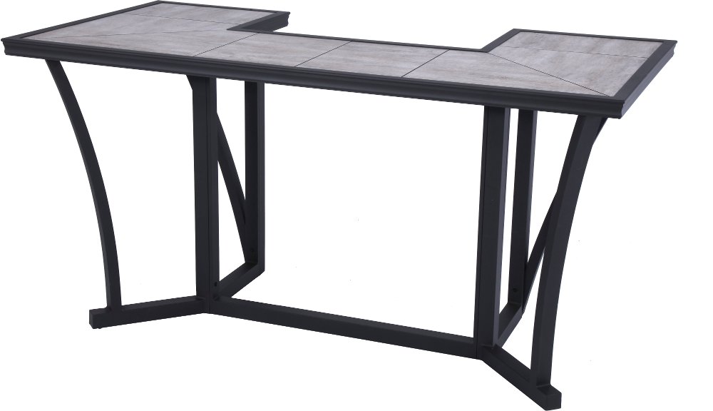 Havana Black Patio Bar Serving Table