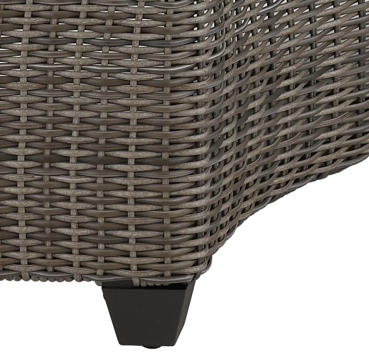 AGY07552P01/BACK Havana Brown and Off-White Curved Patio Sofa-6