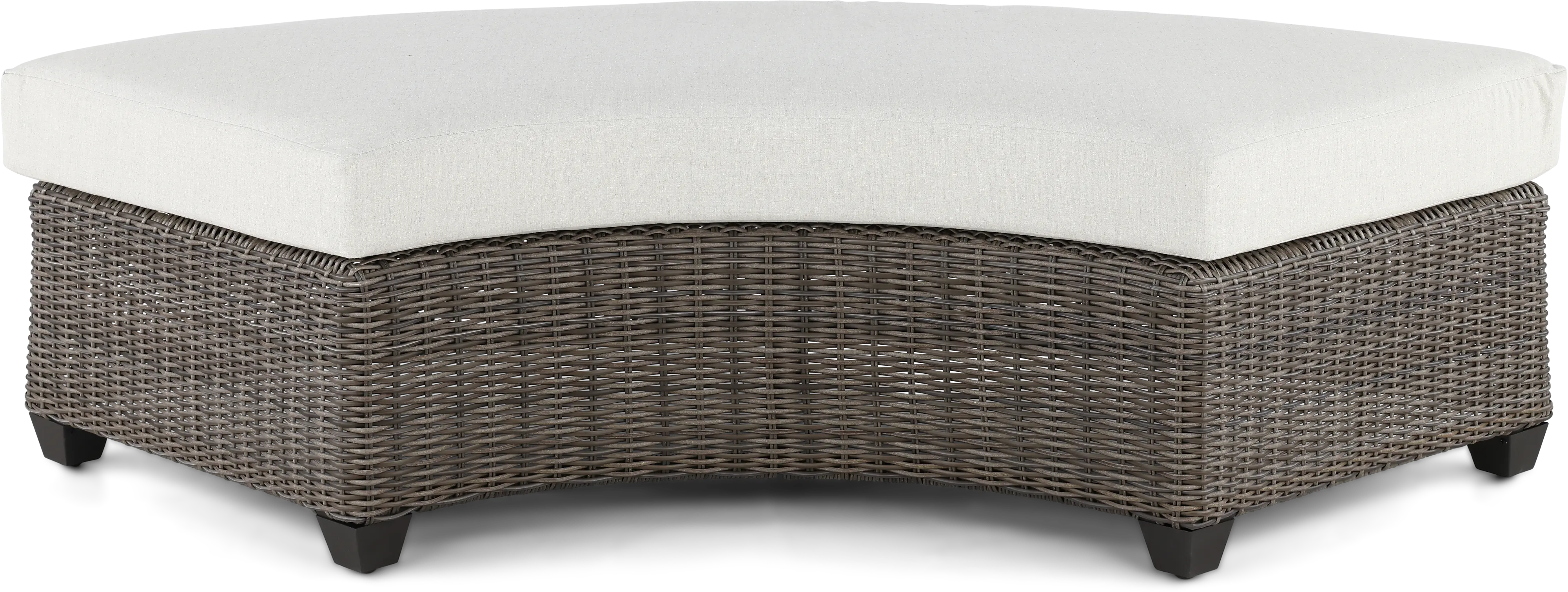 AGY07545P01/BENCH Havana Brown and Off White Patio Bench-1