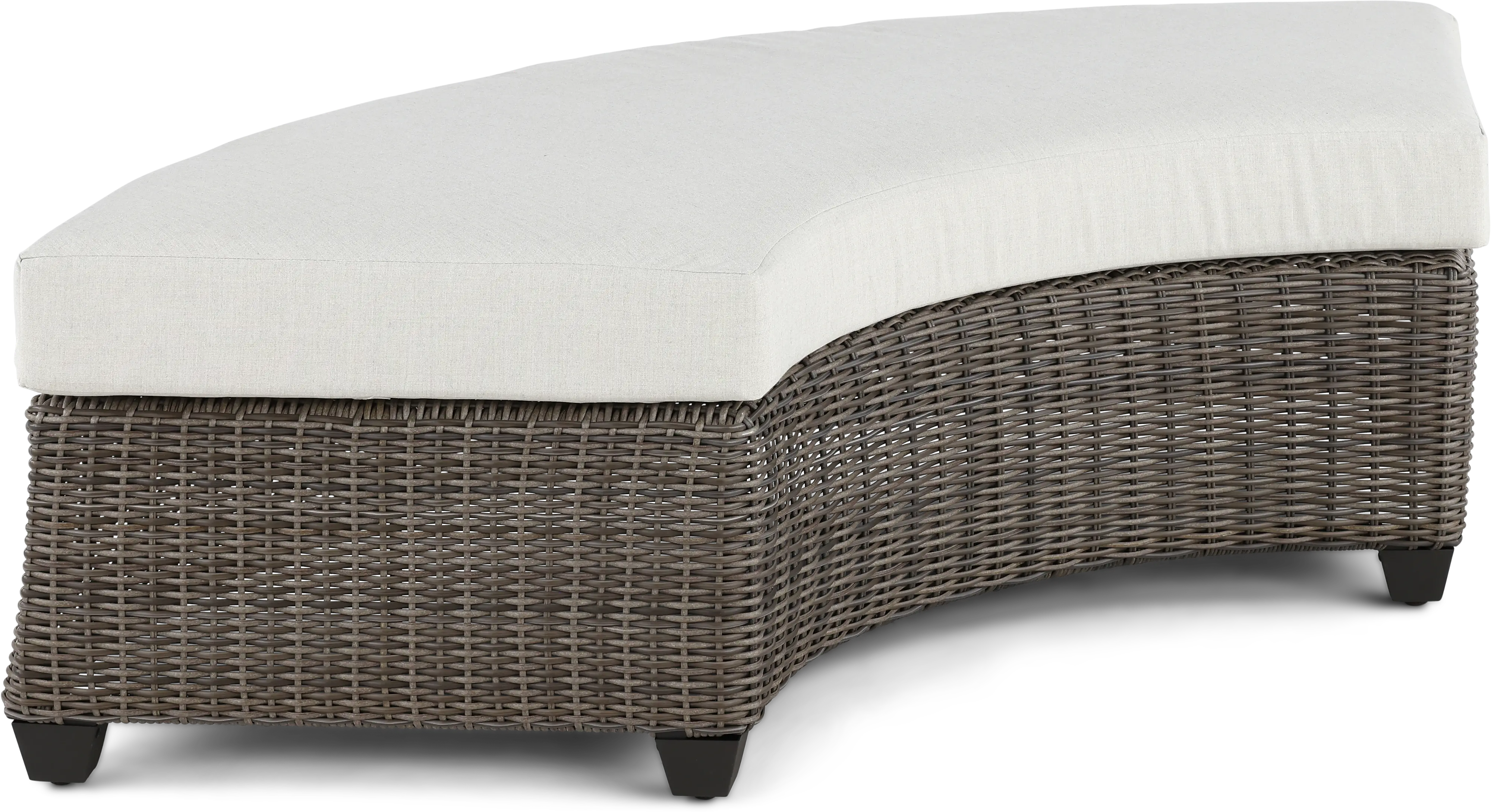 AGY07545P01/BENCH Havana Brown and Off White Patio Bench-2
