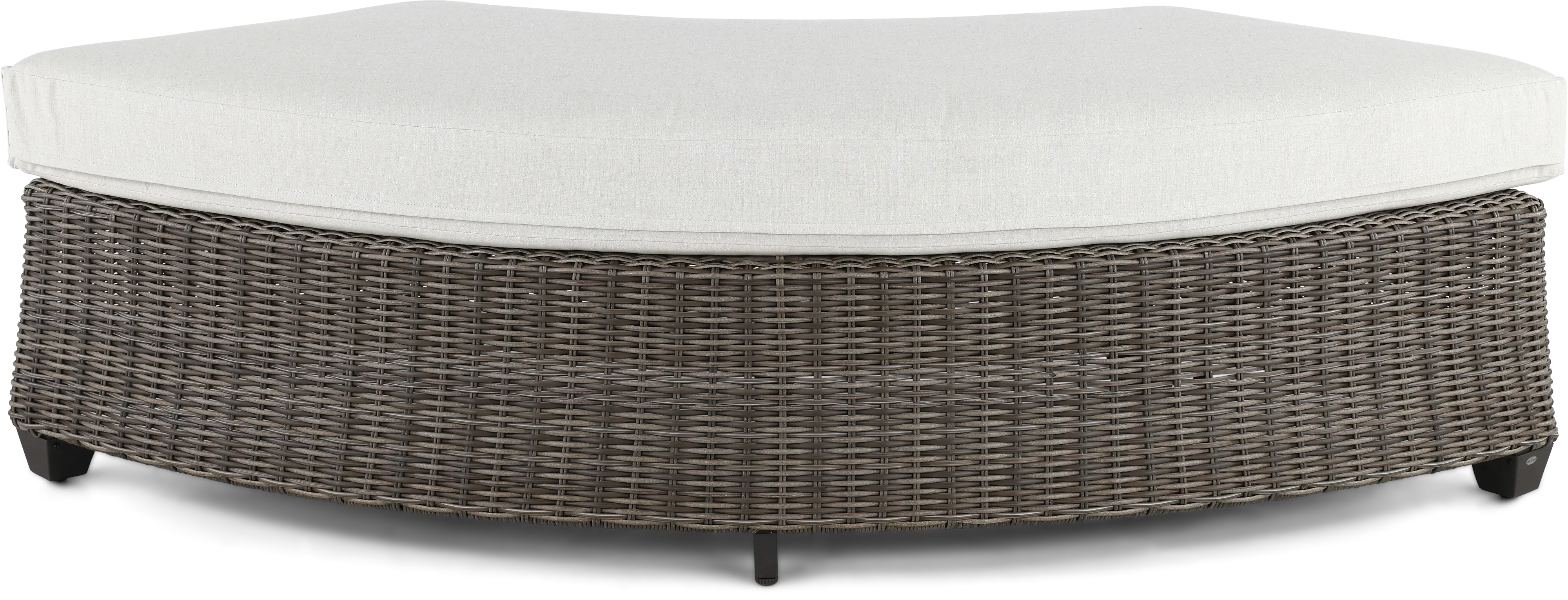 AGY07545P01/BENCH Havana Brown and Off White Patio Bench-4