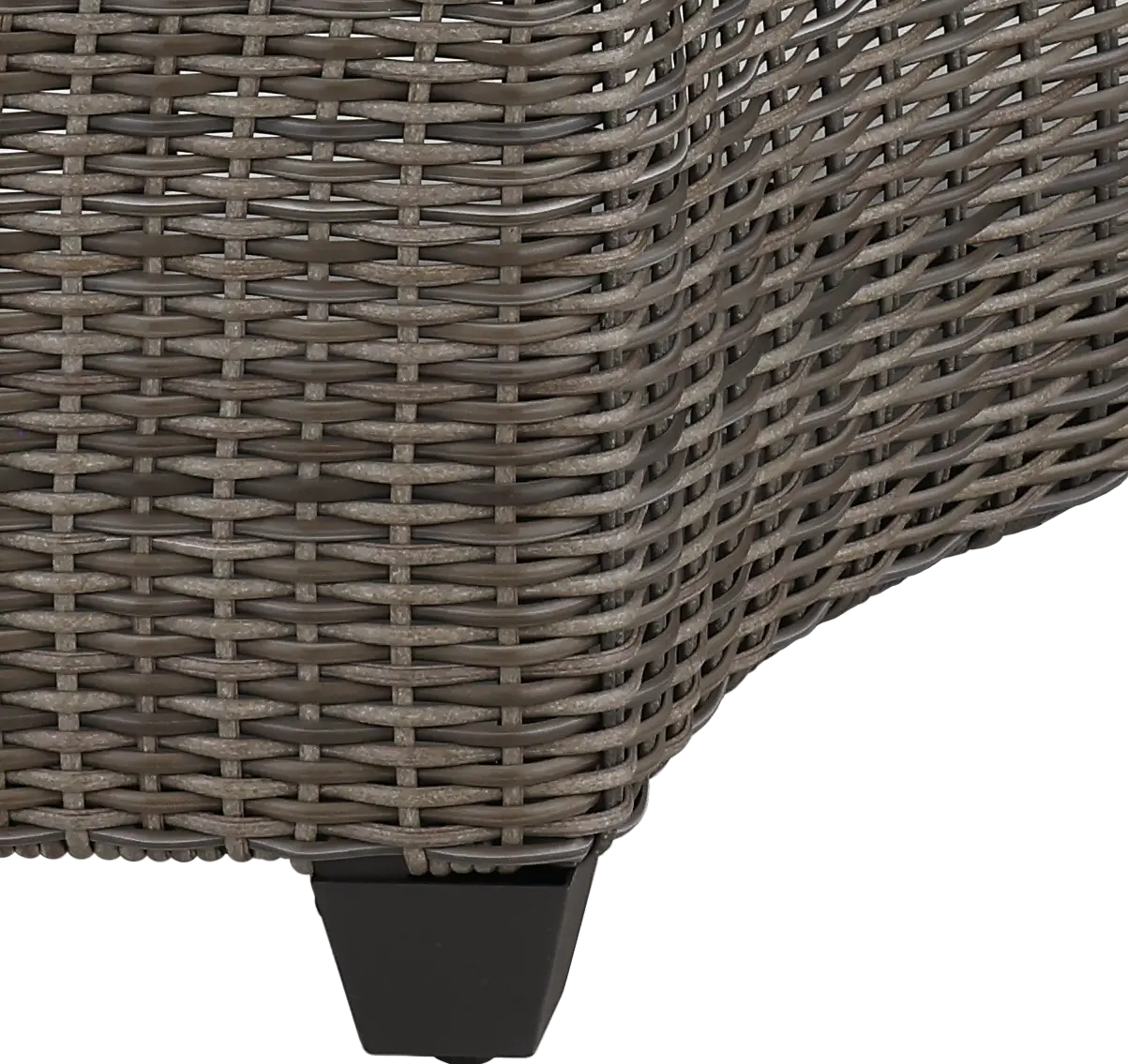 AGY07545P01/BENCH Havana Brown and Off White Patio Bench-3