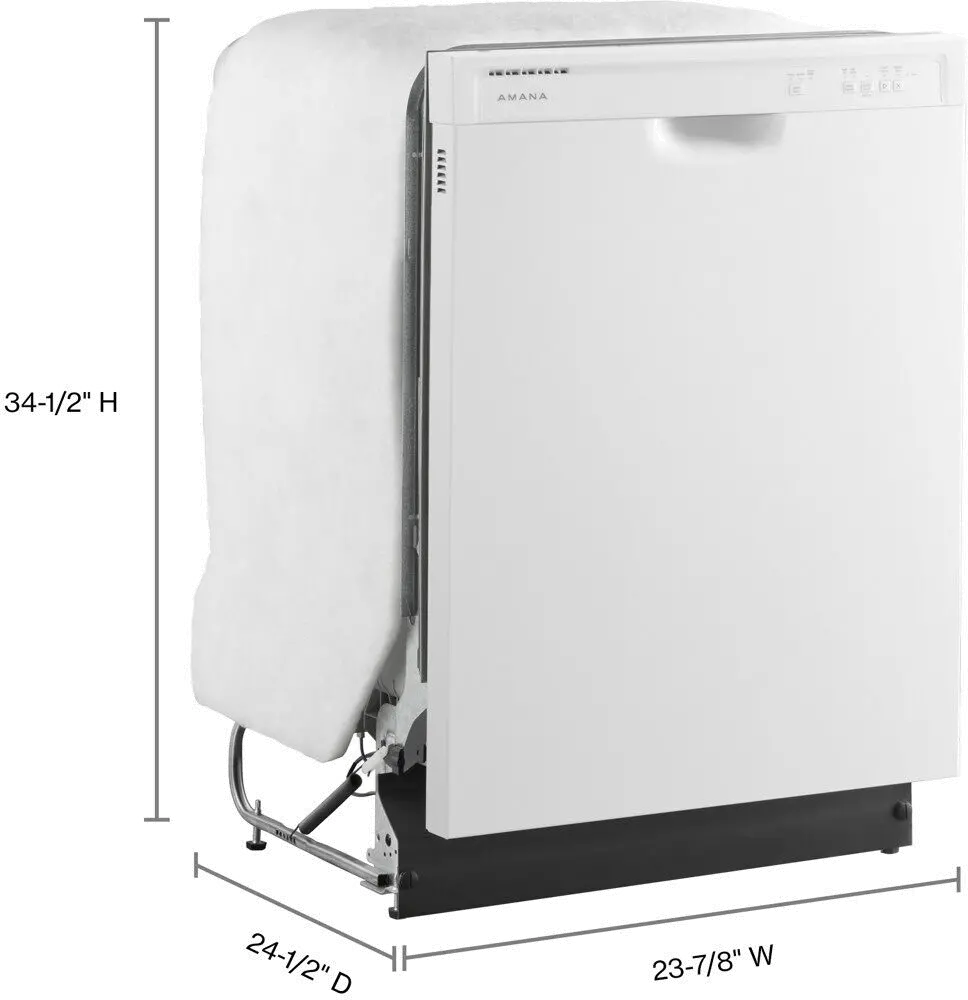 ADB1400AMW Amana Front Control Dishwasher - White-11