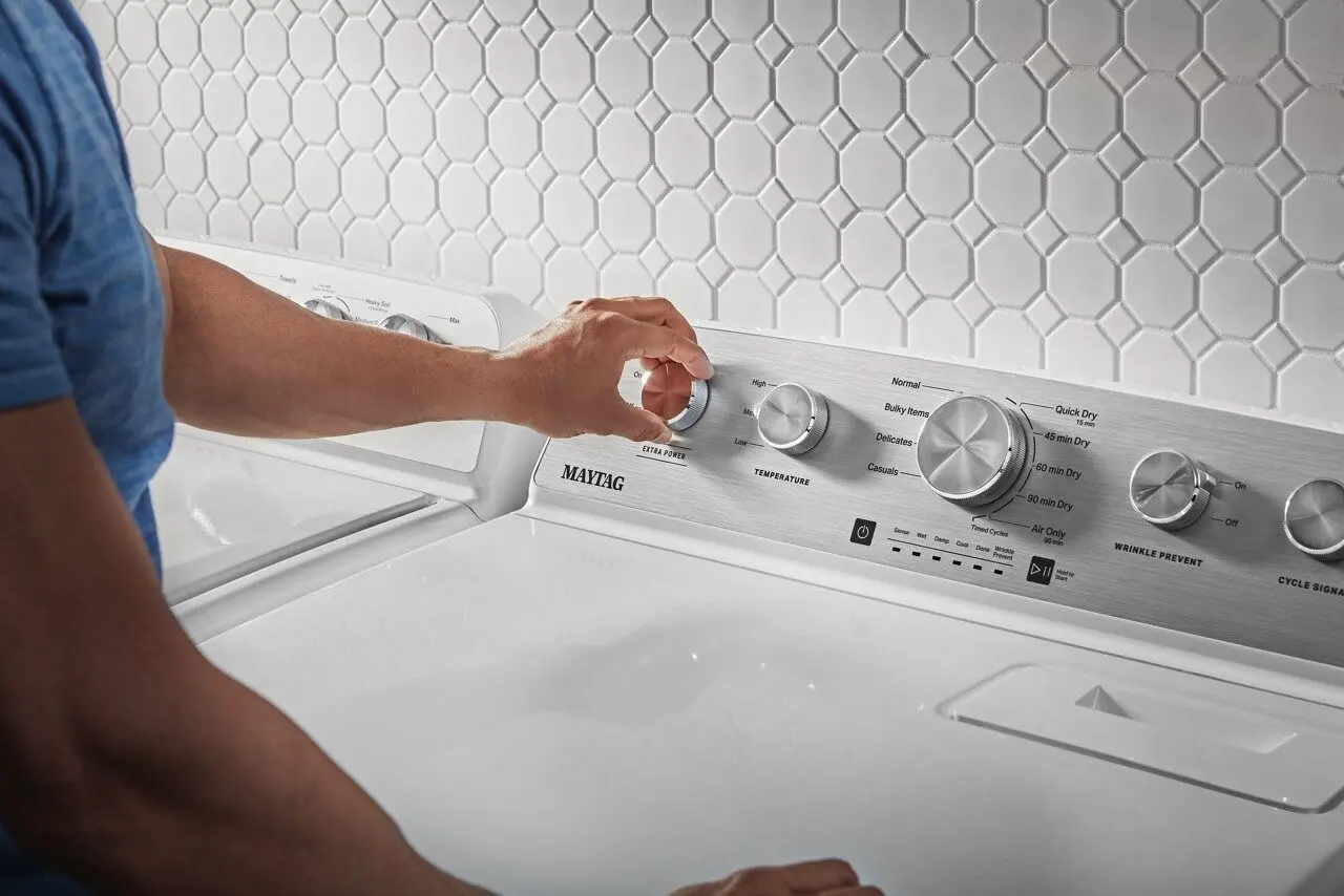 MED5030MW Maytag 7 cu ft Electric Dryer - White-5
