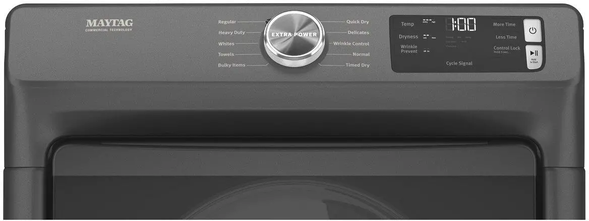 MED5630MBK Maytag 7.3 cu ft Electric Dryer - Black-3