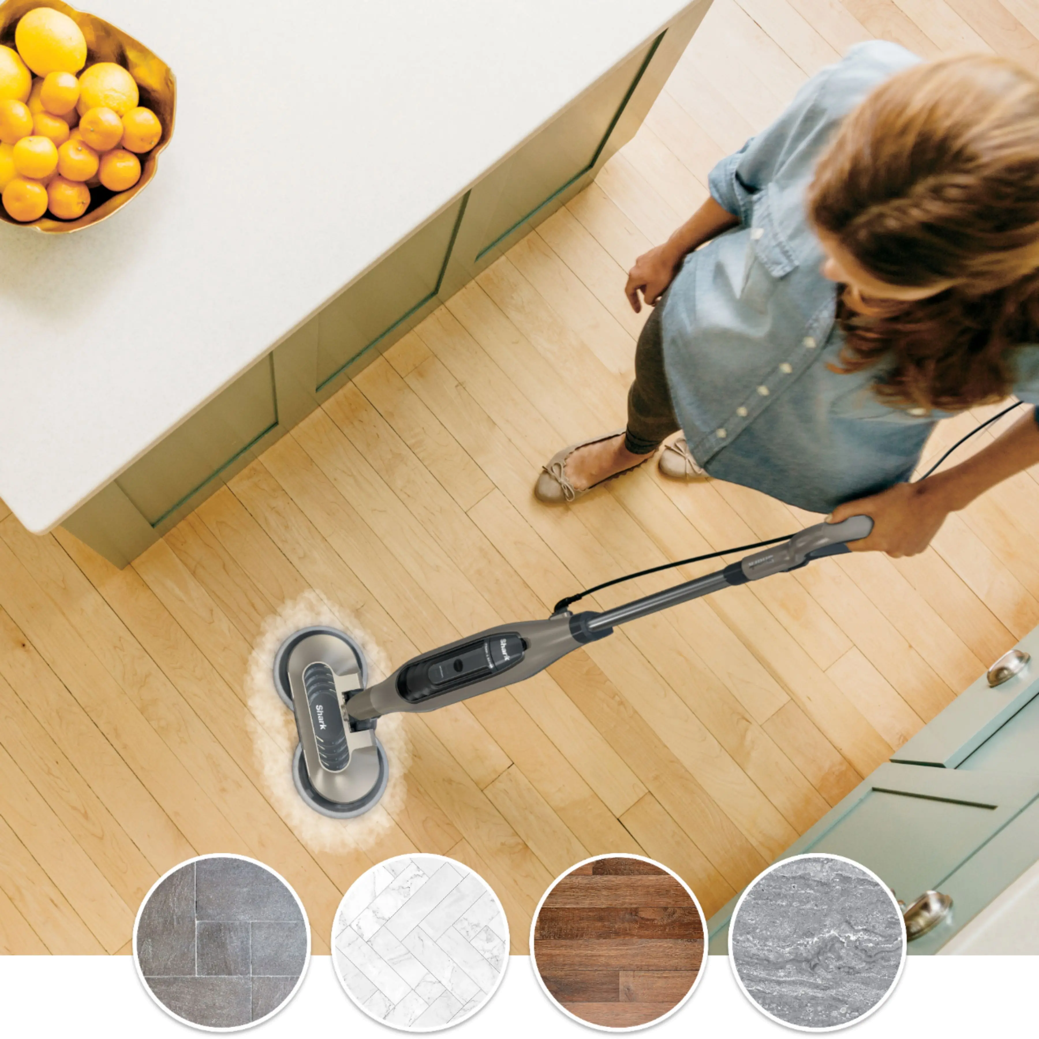 S7001/STM&SCRUB_MOP Shark Steam and Scrub All-In-One Steam Mop - Cashmere Gold-8