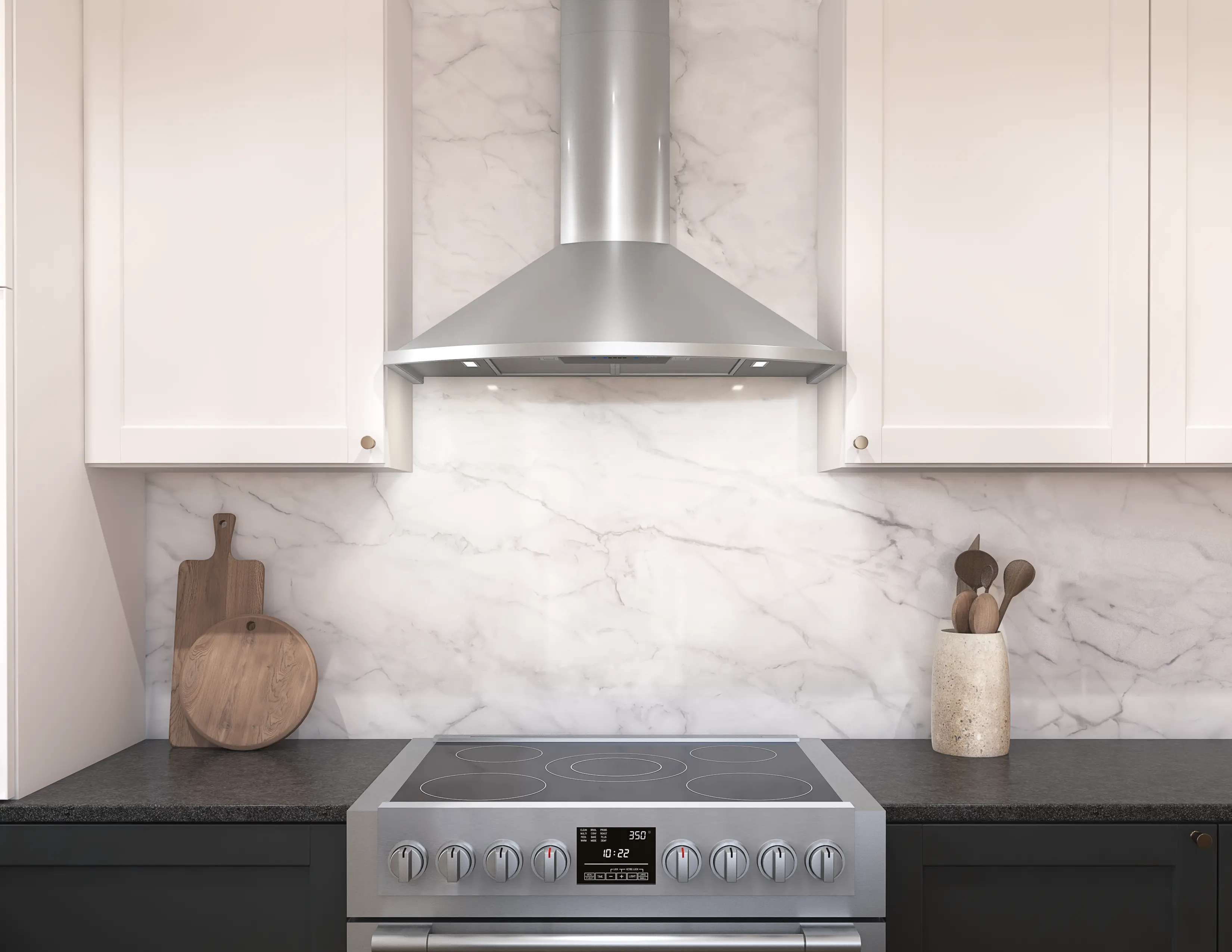 ZSA-E30FS Zephyr 30 Inch Savona Range Hood - Stainless Steel-7