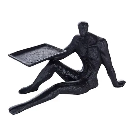 Black Tray Man Sculpture-1