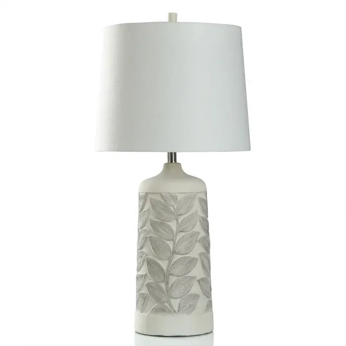 32 Inch Gray Leaf Ceramic Table Lamp-1