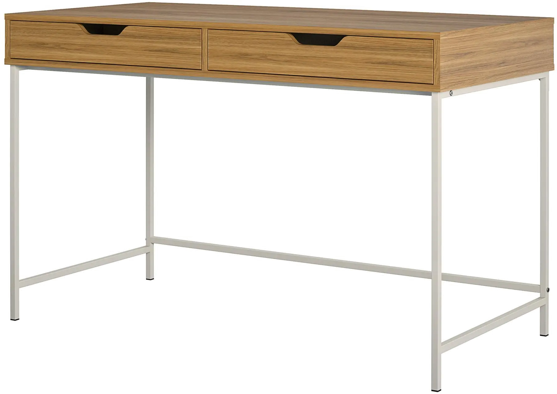 Modine Walnut Computer Desk with 2 Drawers-5