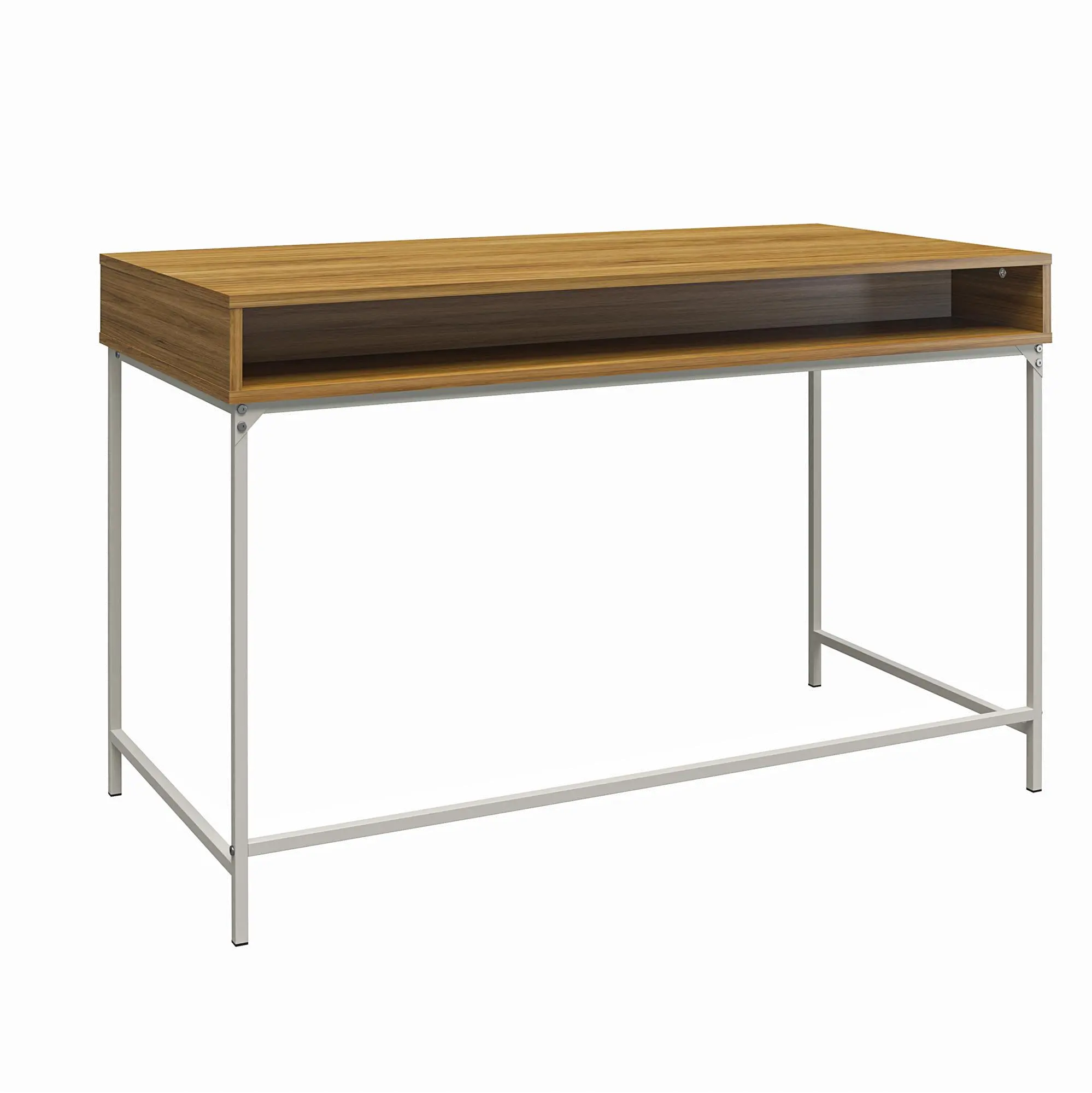 Modine Walnut Computer Desk with 2 Drawers-6