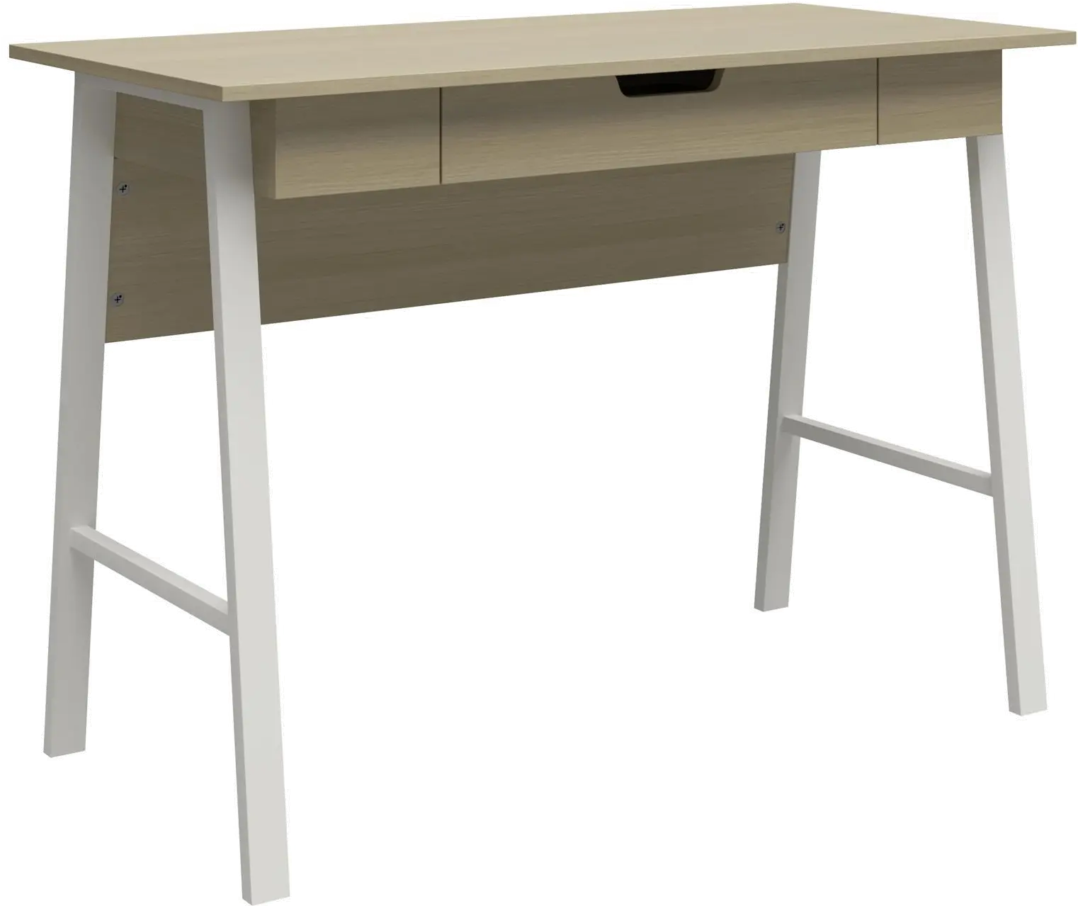 Oxford Pale Oak Computer Desk with Drawer-4
