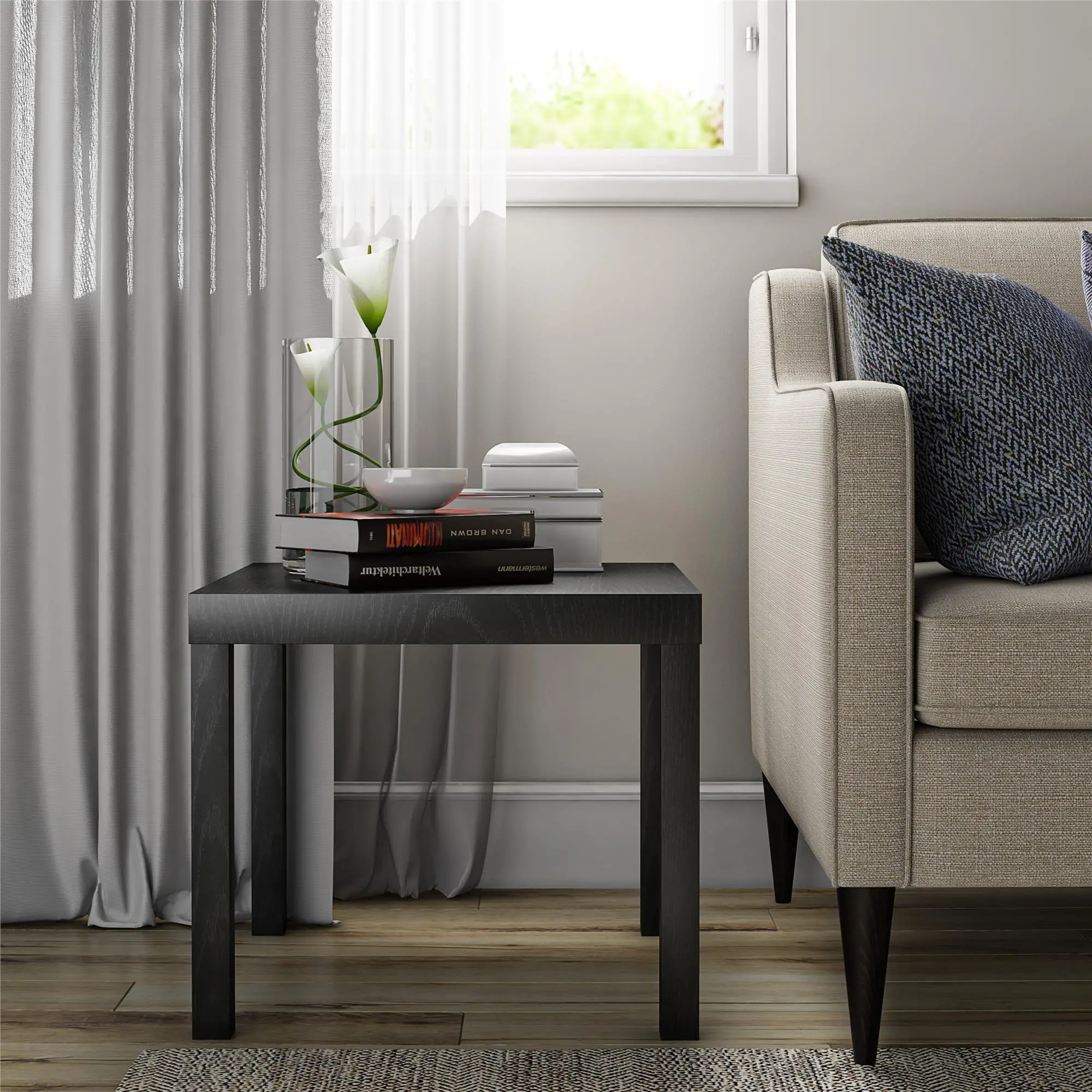 Parsons Black Oak End Table-2