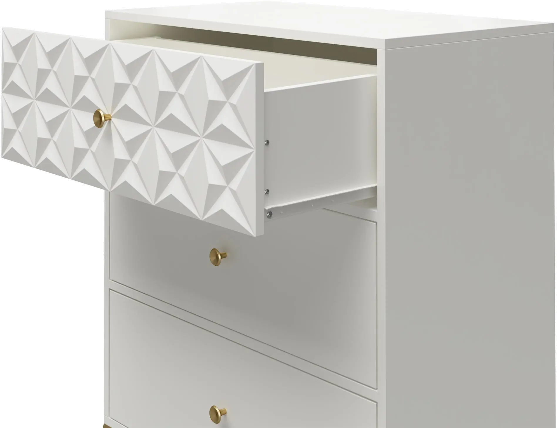 Blair White 3 Drawer Dresser-5