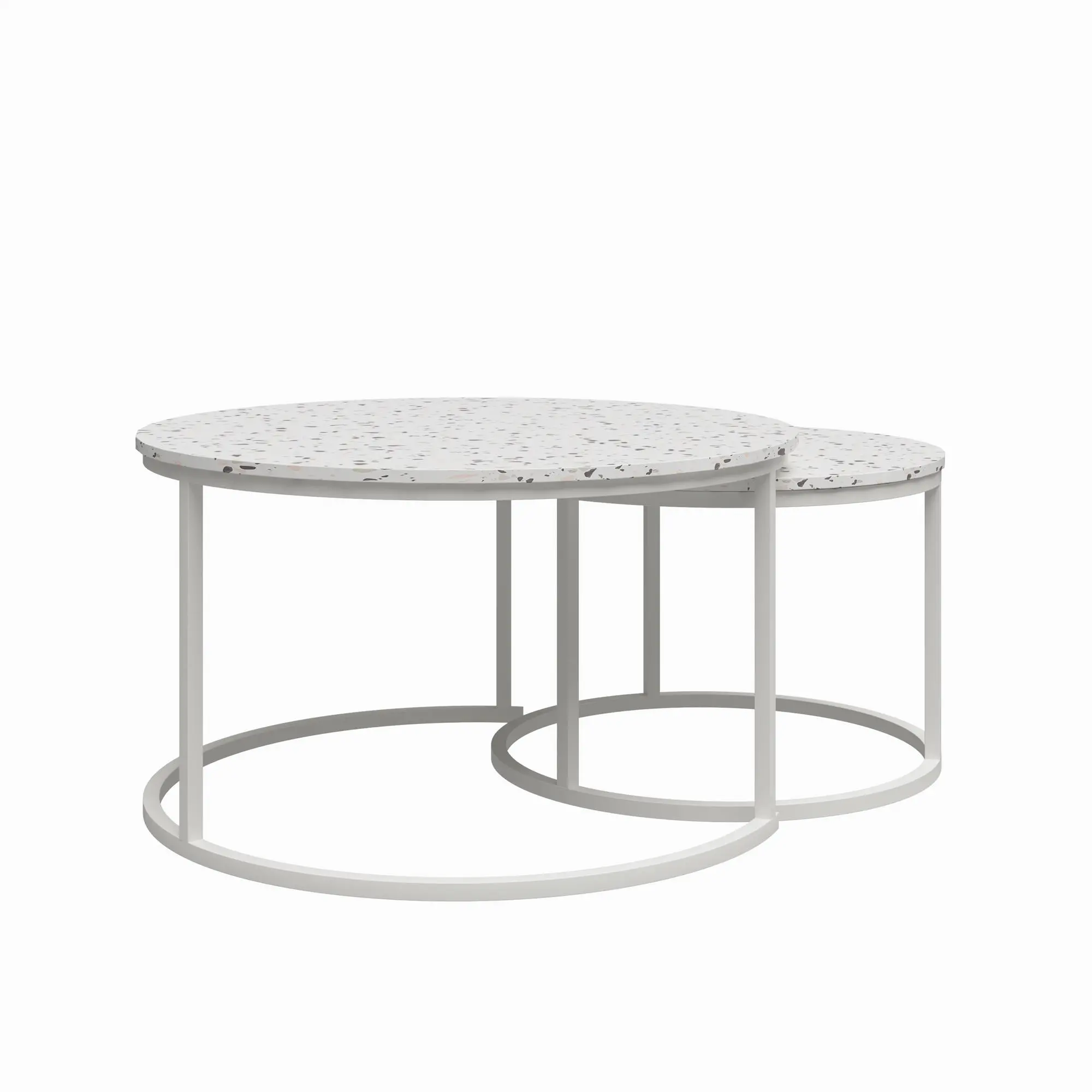 Amelia Terrazzo Nesting Coffee Tables-1