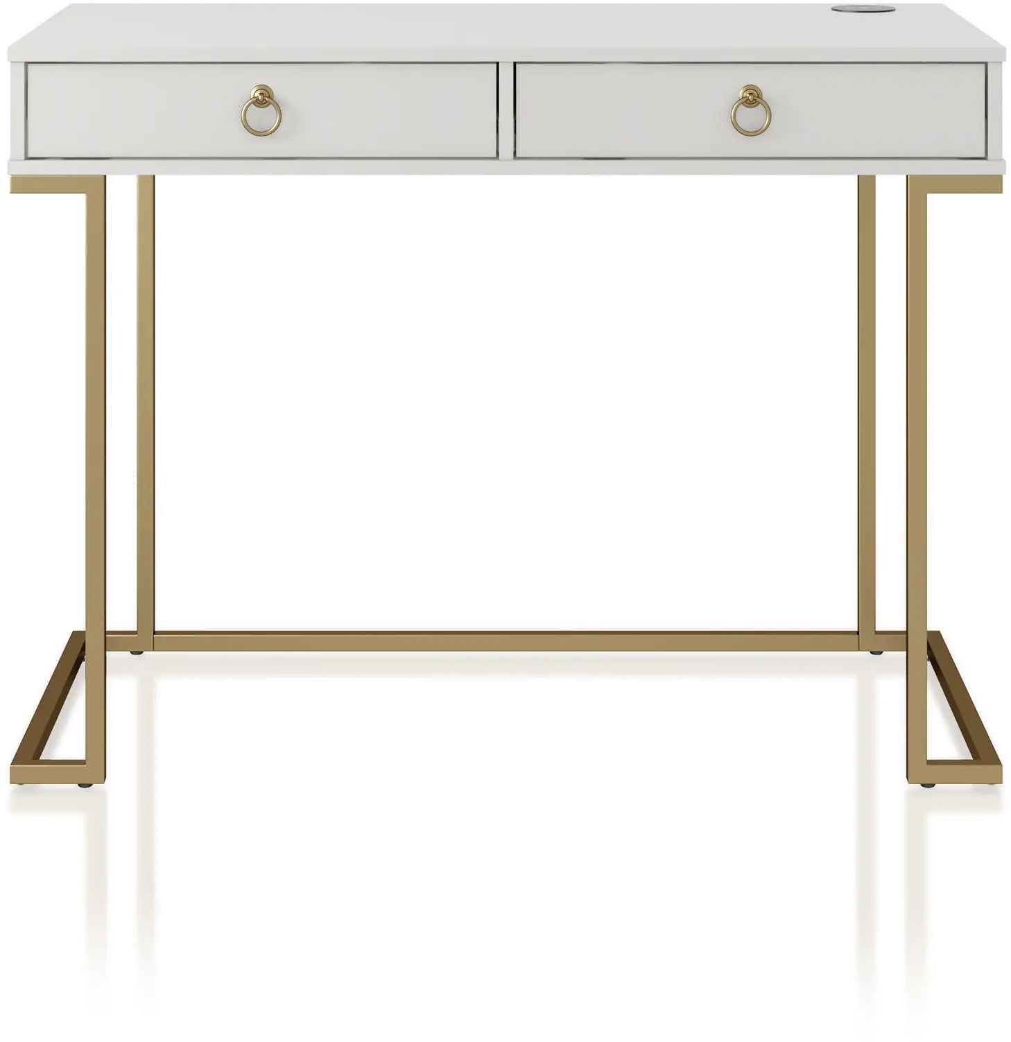 Camila White Writing Desk-1