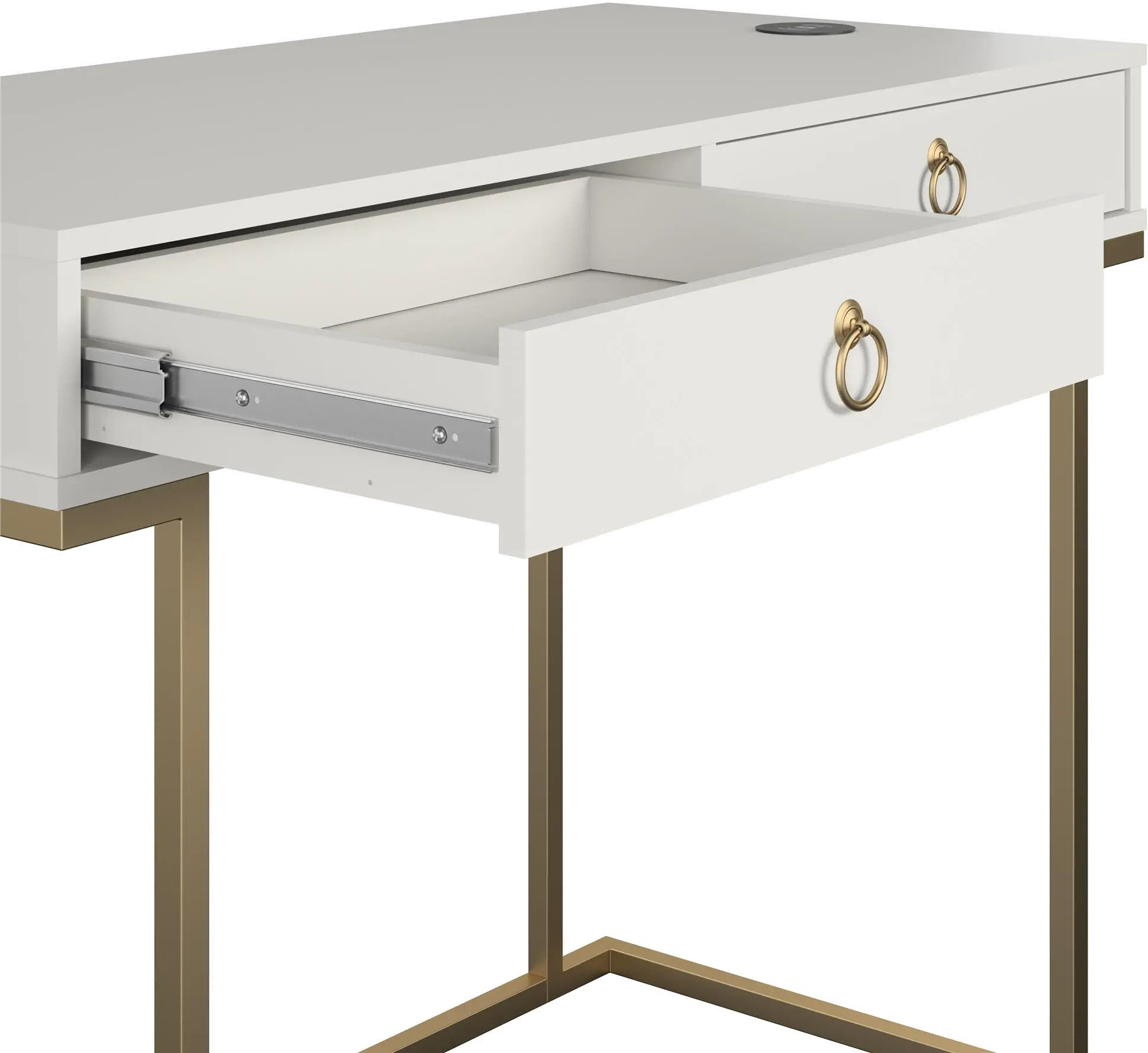 Camila White Writing Desk-6