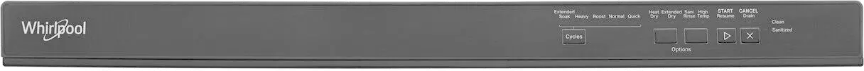 WDP540HAMB Whirlpool Top Control Dishwasher - Black-4